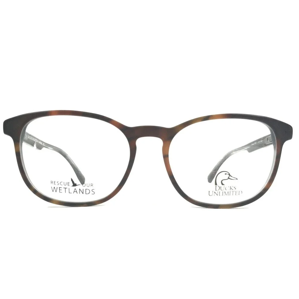 Ducks Unlimited Eyeglasses Frames Crawford TORT Brown Tortoise Blue 51-17-140